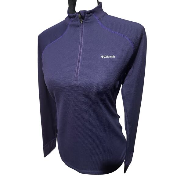 Columbia Heavy weight Women's 1/4 Zip Athletic Top with Thumbholes Size M - Picture 1 of 7
